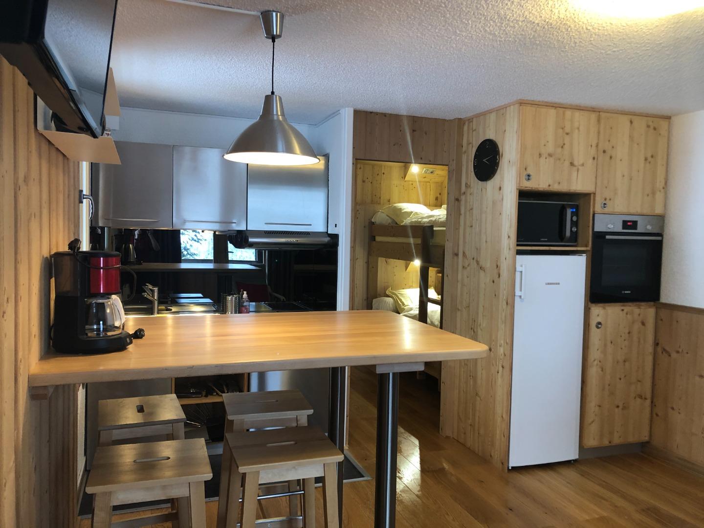 Idéal  : magnifique vue sur la Meije depuis le grand balcon