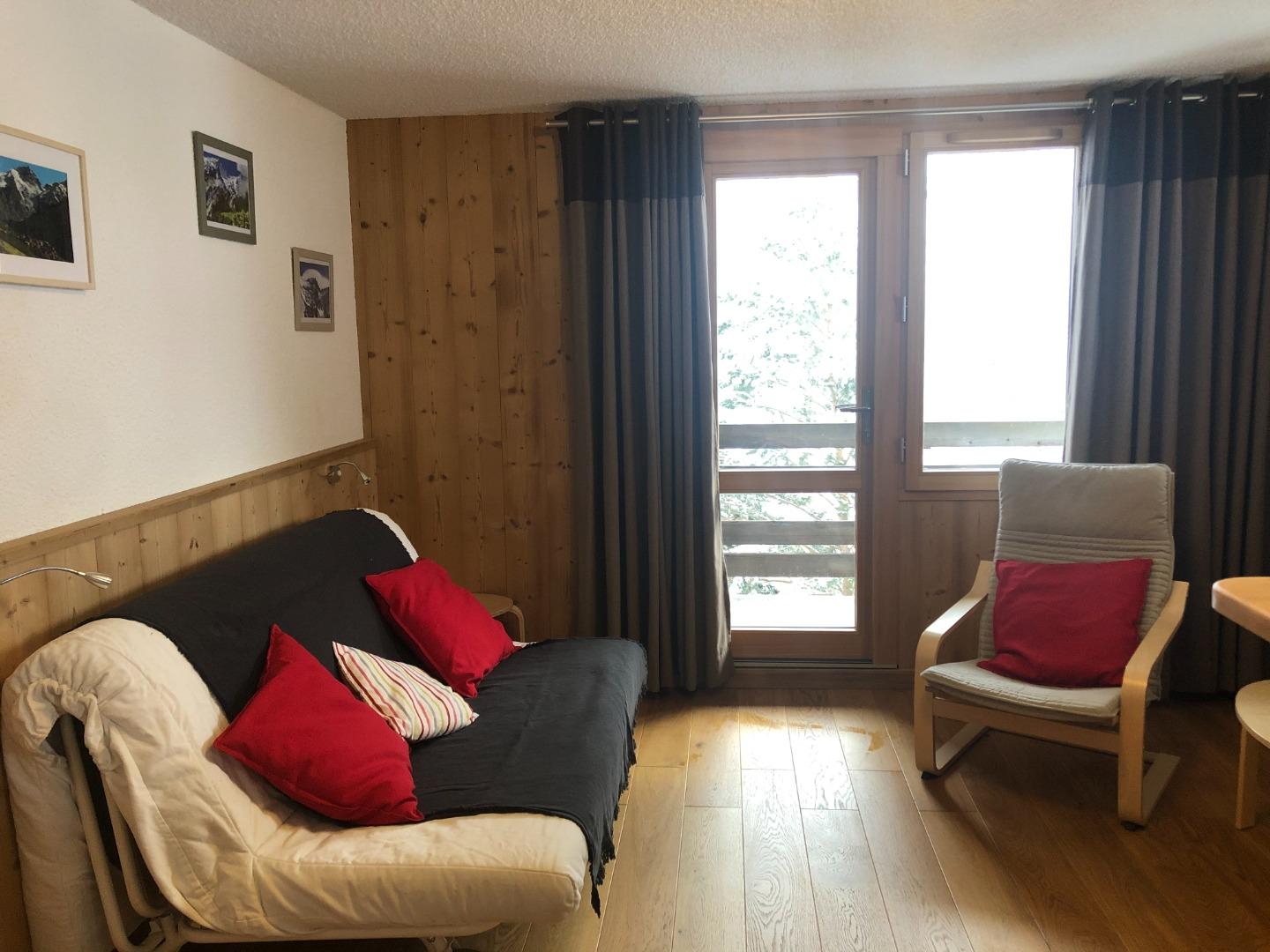 Idéal  : magnifique vue sur la Meije depuis le grand balcon