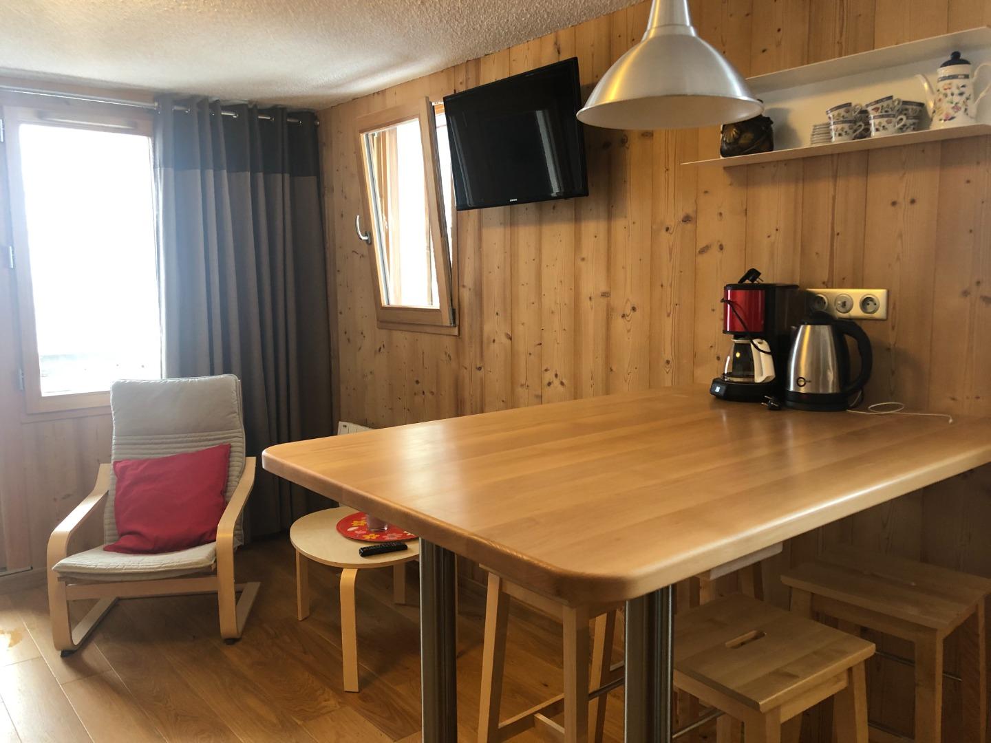 Idéal  : magnifique vue sur la Meije depuis le grand balcon