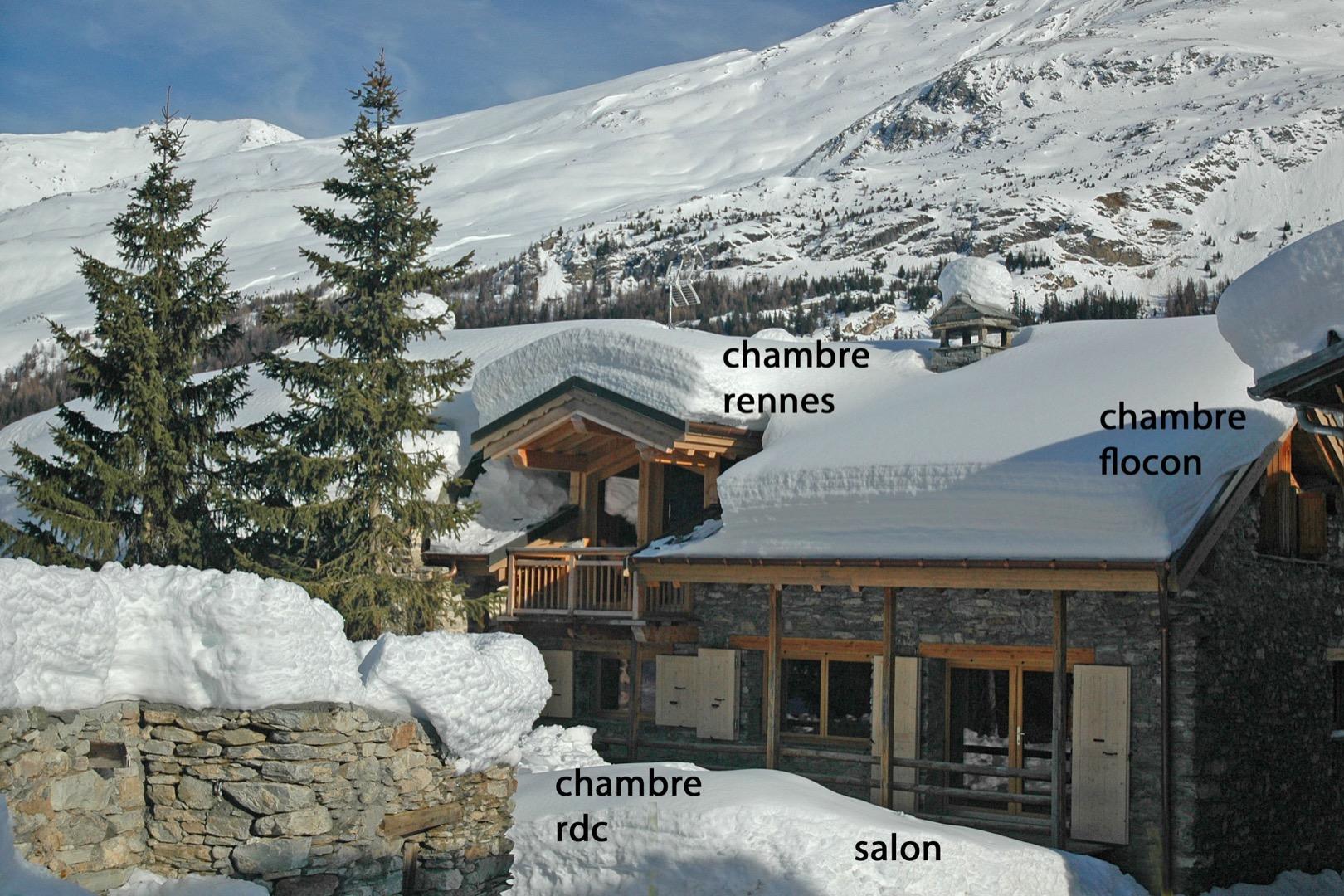 Chalet de charme skis aux pied
