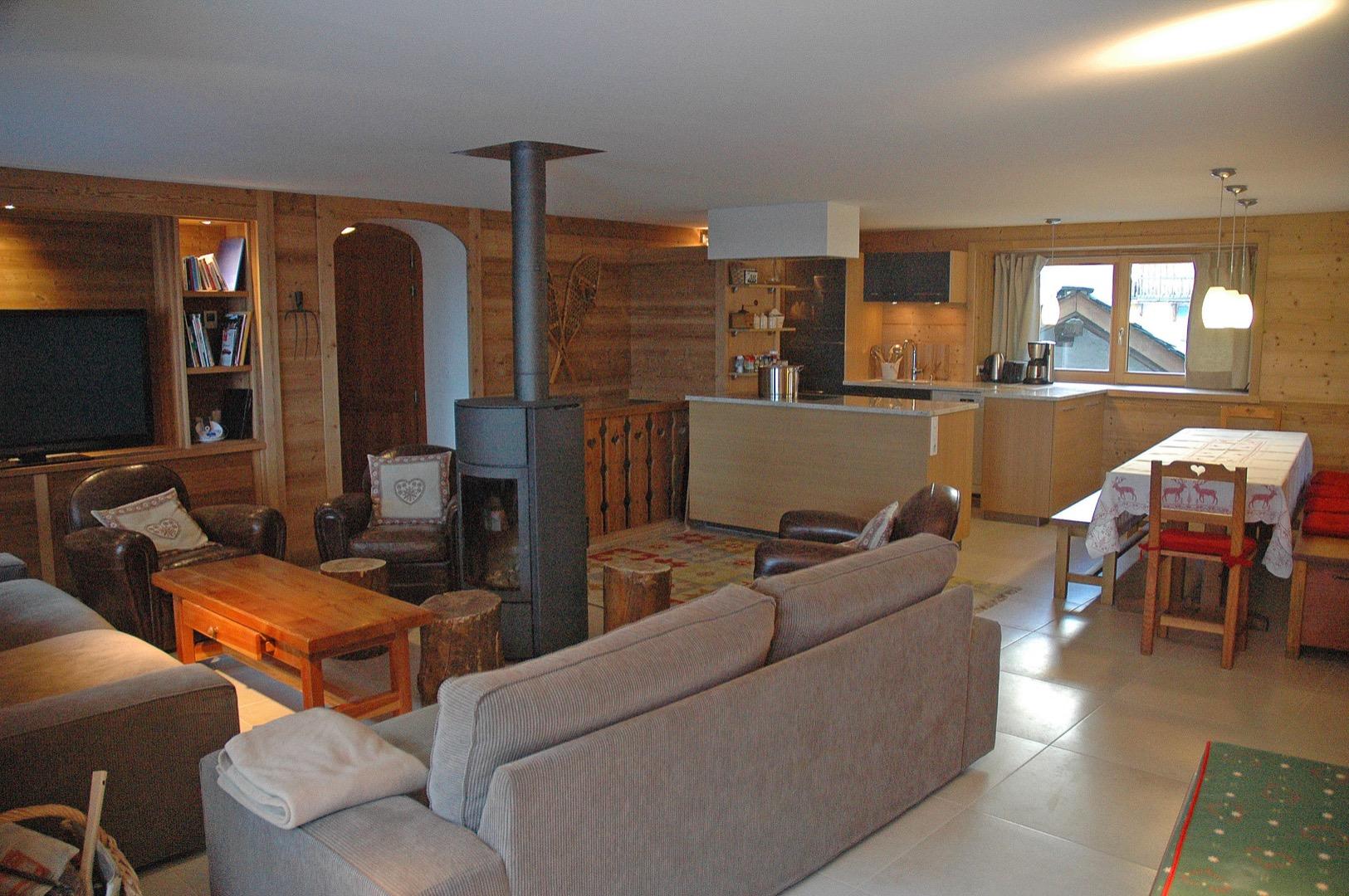 Chalet de charme skis aux pied