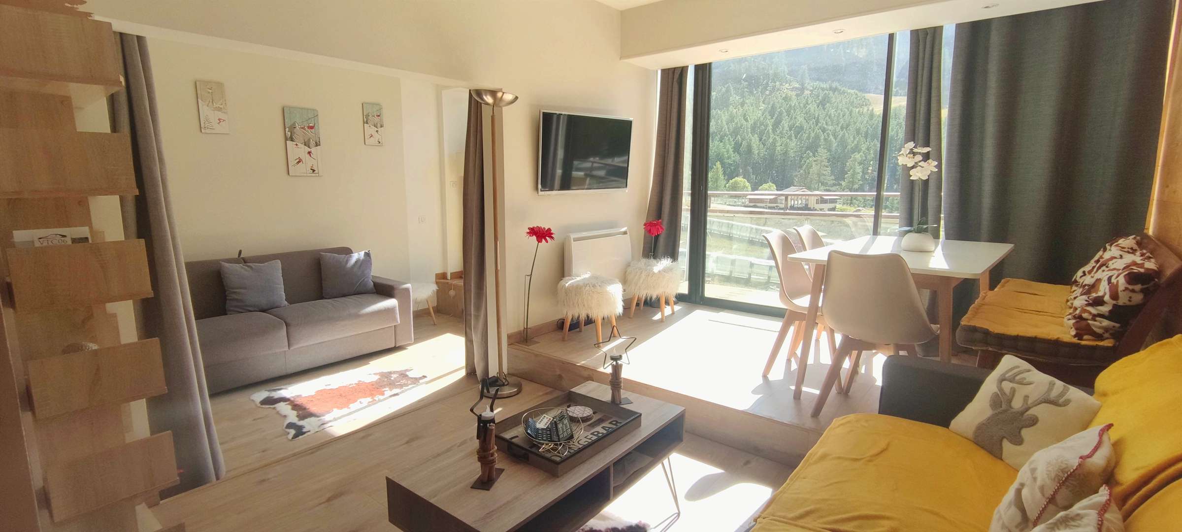 2* superbe appartement renove avec vue sur pistes