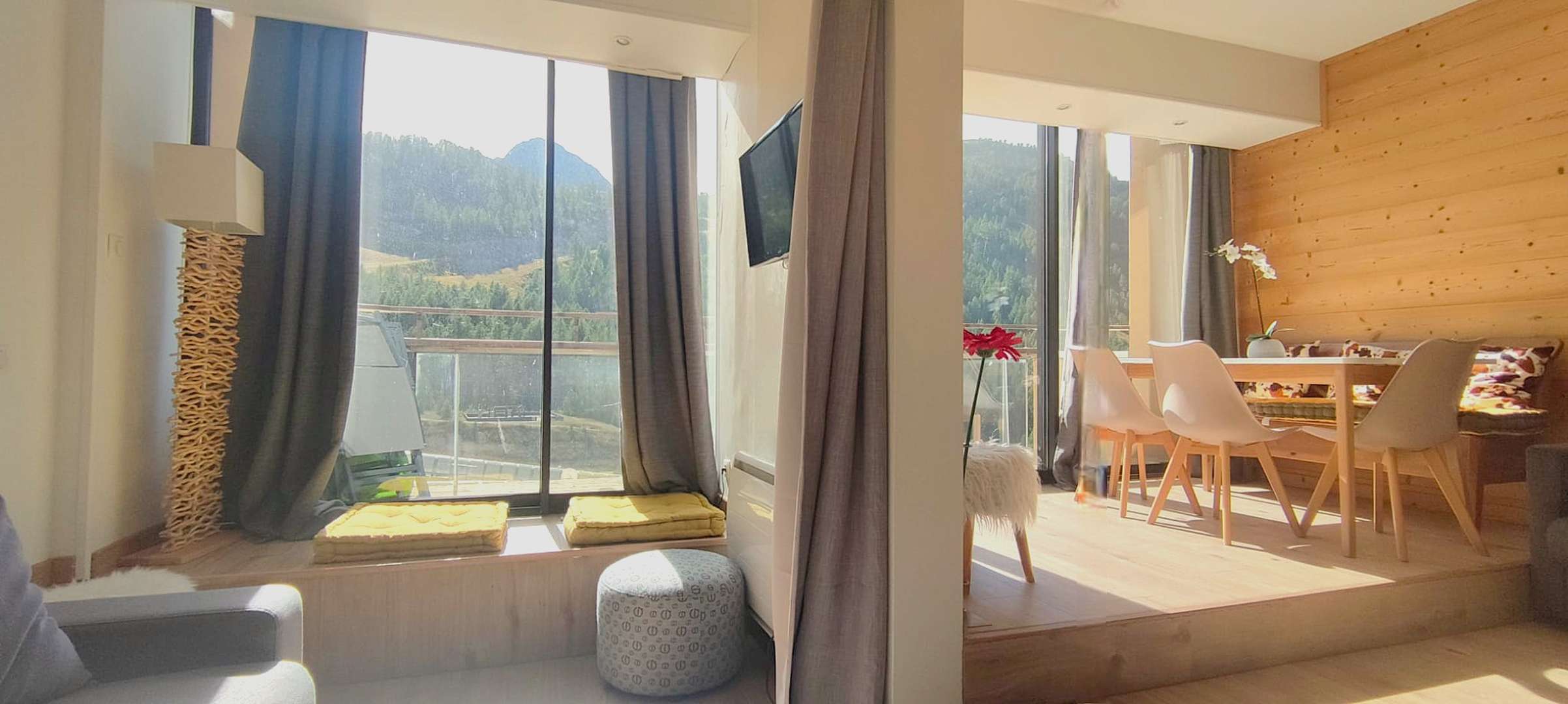 2* superbe appartement renove avec vue sur pistes
