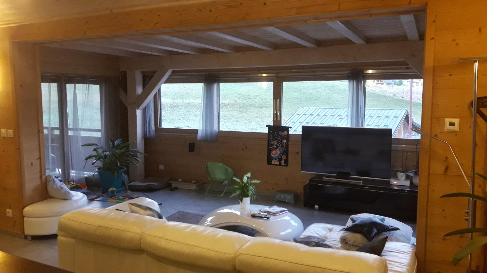 Chalet 12 personnes 160 m2 au pied des pistes, trés haut standing, vue epoustouflante